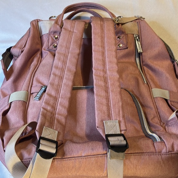 Hafmall Brown & Gray backpack diaper bag. Very Good to Excellent Condition. - Picture 3 of 14